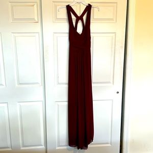 Bridesmaids dress, never worn, brand new with tags, wine/burgundy color, size 14